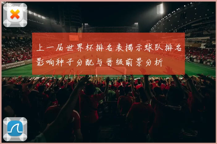 上一届世界杯排名表揭示球队排名影响种子分配与晋级前景分析